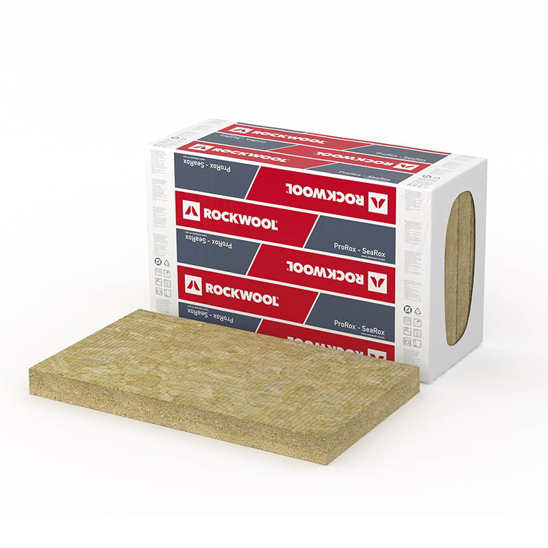 Panel de Lana de Roca ROCKWOOL ProRox SL 920 NA (Ligero 48 kg/m³) para Aislamiento Térmico Intermedio (Hasta 650°C) en Paredes Verticales y Horizontales