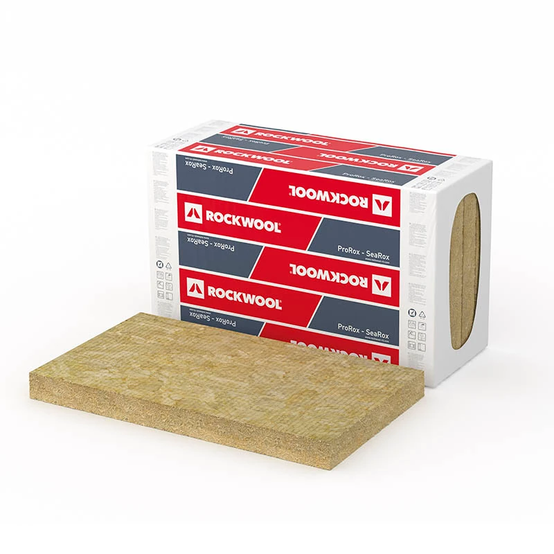 Panel de Lana de Roca ROCKWOOL ProRox SL 920 NA (Ligero 48 kg/m³) para Aislamiento Térmico Intermedio (Hasta 650°C) en Paredes Verticales y Horizontales