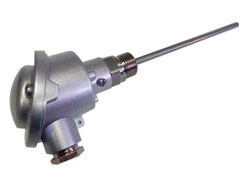 Sensor RTD Pt100 Industrial (Completo) con Cabezal Aluminio DIN B, Termopozo de Protección Roscado/Bridado y Niple de Extensión para Reemplazo Fácil