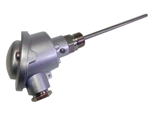 Sensor RTD Pt100 Industrial (Completo) con Cabezal Aluminio DIN B, Termopozo de Protección Roscado/Bridado y Niple de Extensión para Reemplazo Fácil