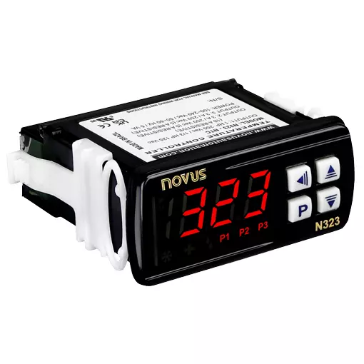 Novus N323 Pt100 RS485 – Controlador de Temperatura Termostato Digital Industrial con 3 Relés y Comunicación Modbus