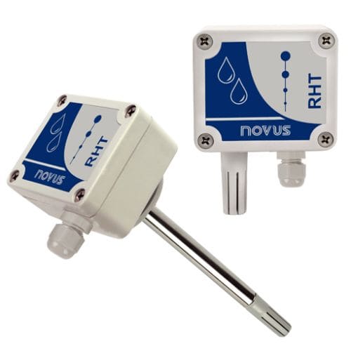 Novus RHT-WM y RHT-DM (4-20mA) - Transmisores de Humedad y Temperatura Montaje Pared y Ducto con Alta Precisión