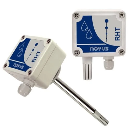 Novus RHT-WM y RHT-DM (4-20mA) - Transmisores de Humedad y Temperatura Montaje Pared y Ducto con Alta Precisión