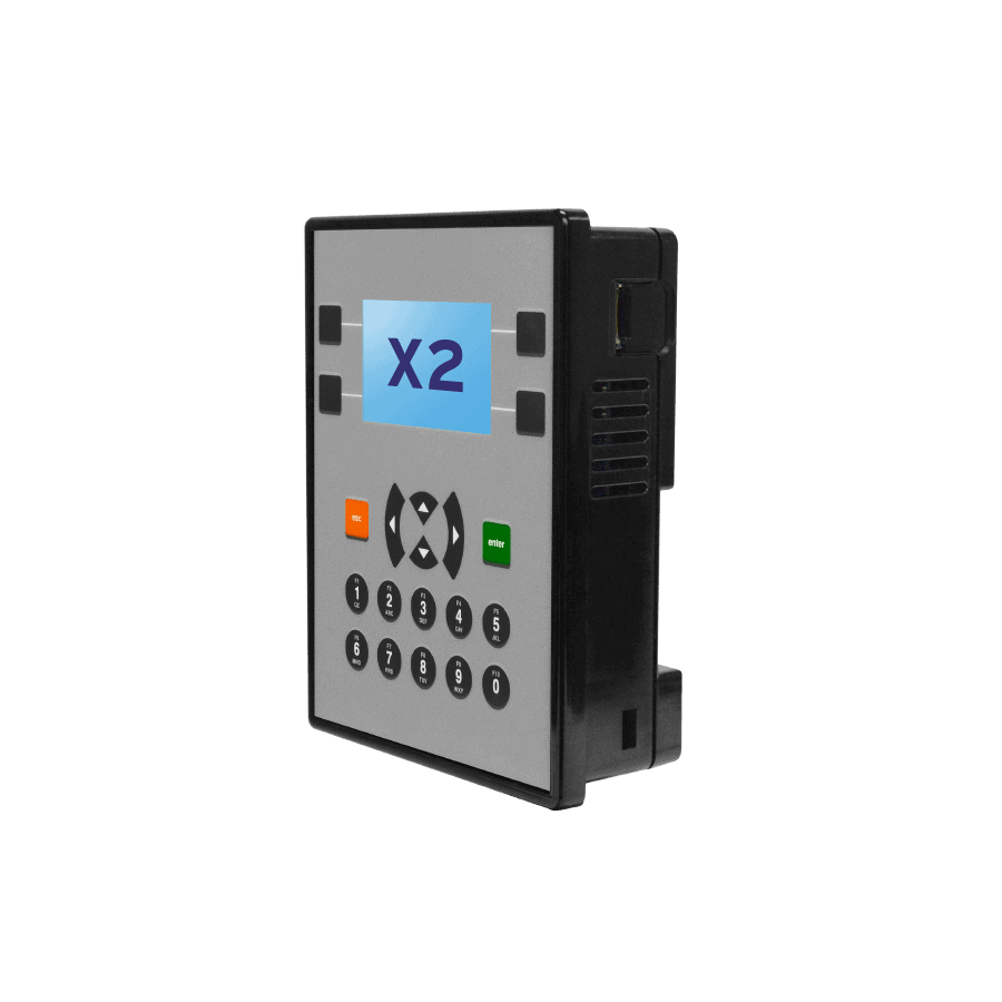Controlador PLC + HMI Horner X2 OCS (HE-X2) con Pantalla Transflectiva 2.2", Teclado Integrado, E/S Flexibles y Comunicación Serial/CAN