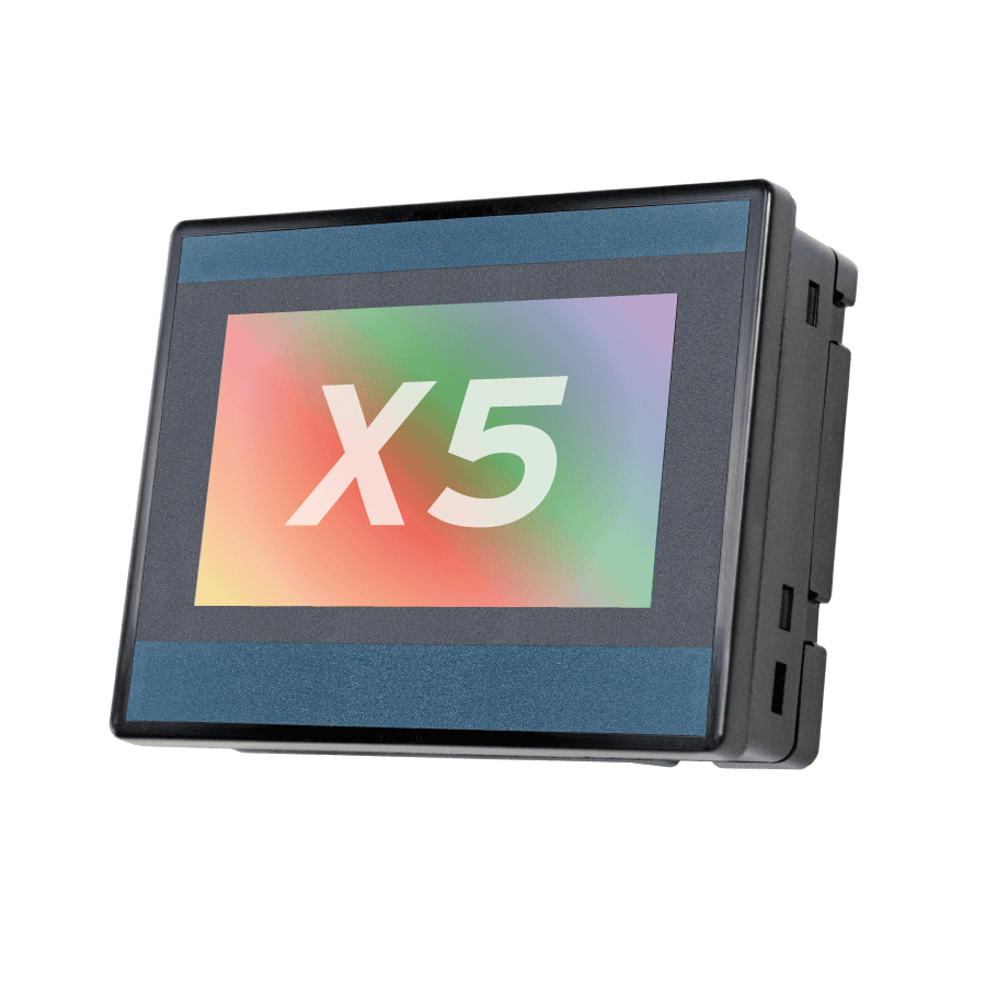 Controlador PLC + HMI Horner Micro OCS X5 (HE-X5) con Pantalla Táctil 4.3" Color, E/S Integradas, Ethernet, MicroSD y Certificación UL Clase I Div 2 para Zonas Peligrosas