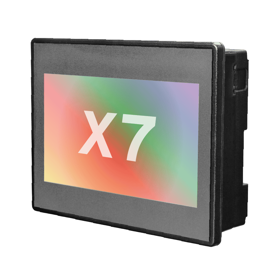 Controlador PLC + HMI Horner Micro OCS X7 (HE-X7) con Pantalla Táctil de 7" Color, E/S Integradas, Ethernet, CAN y Modbus para Automatización de Maquinaria