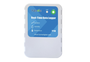 Registrador de Datos en Tiempo Real Tzone TT18 4G con GPS, Sensor de Temperatura y Humedad, Batería Recargable de Larga Duración y Plataforma en la Nube para Logística
