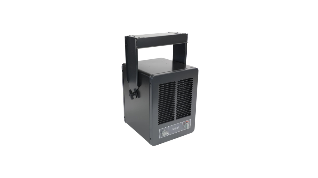 Calefactor Compacto Modelo KBP – Elemento Pic-A-Watt®, Múltiples Opciones de Potencia, Termostato Integrado, Protección Smart Limit®, Ideal para Garajes, Talleres y Invernaderos