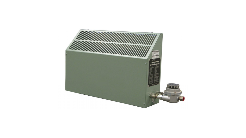 Calefactor de Convección Antiexplosivo Ruffneck™ CX1 ProVector® (0.75kW - 10kW), Certificación Clase I y II (Div. 1 y 2), Elementos Incoloy® 840, Gabinete Inclinado de Acero Calibre 14 para Petróleo y Gas