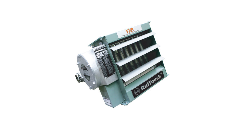 Calefactor A Prueba de Explosiones King Electric Serie FX6 (3kW - 35kW), Certificación cULus para Clases I y II (Div. 1 y 2), Gabinete de Acero Calibre 12, Motor Arctic Duty y Protección Triple para Refinerías y Zonas Peligrosas