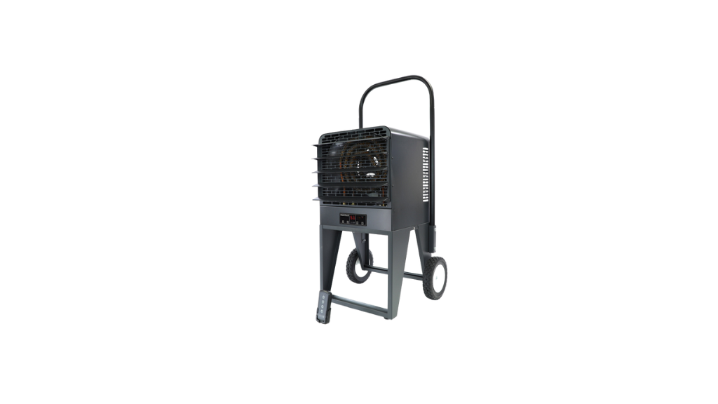 Calefactor Portátil Industrial Electrónico King Electric PKB Platinum (7.5kW - 20kW) con Pantalla LED, Control Remoto, Termostato de Alta Precisión, Temporizador y Modos de Ventilador para Sitios de Trabajo