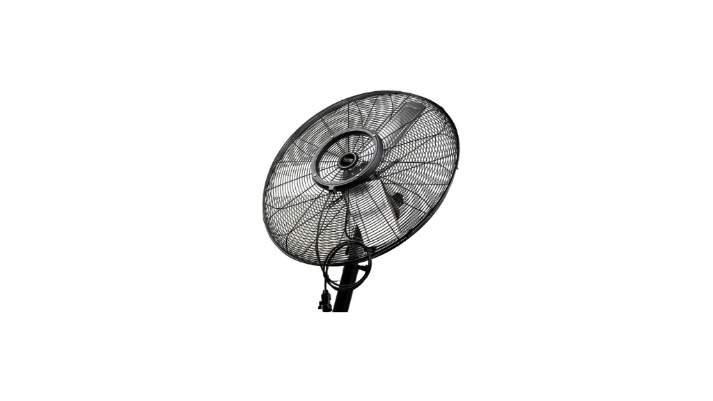 Ventilador Oscilante Comercial King PFO-30 de Alta Velocidad, Motor Enclavado para Exteriores, 3 Velocidades, 8200 CFM, Altura Ajustable de 145 a 190 cm, Protección Contra Agua para Uso en Talleres, Almacenes y Fábricas