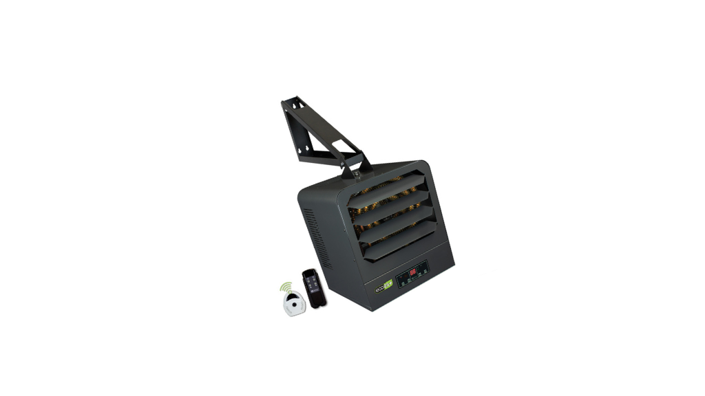 Calefactor Electrónico de Garaje King Electric KB ECO2S+® (5kW - 15kW) de 2 Etapas con Sensor Remoto Inalámbrico, Compatible con NEST/WiFi, Modos de Temporizador y Ventilador de Verano, Montaje en Pared/Techo