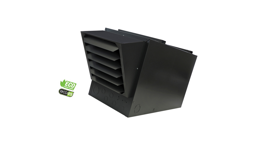 Calefactor de Unidad de Alta Velocidad King Electric KFUH ECO2S® (5kW - 35kW) con Motor ECM de 5 Velocidades, Calefacción de 2 Etapas, Montaje Universal Vertical/Horizontal para Almacenes y Techos Altos