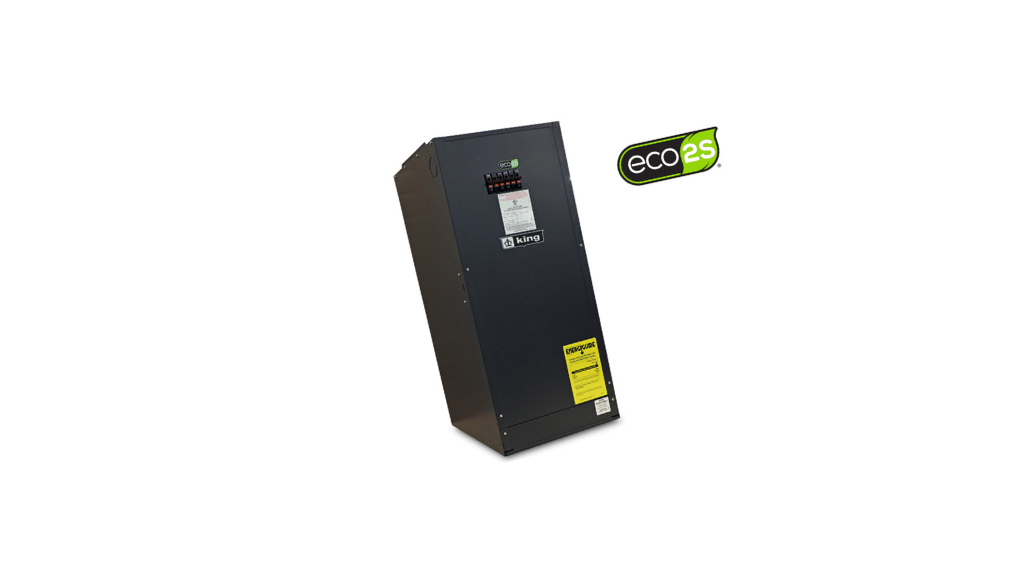 Horno Eléctrico King Electric Serie KF/KFS ECO2S® (4kW - 35kW), Calefacción Central de 2 Etapas con Motor ECM de Alta Eficiencia, Ahorro de Energía del 15%, Montaje Multi-Posición y Filtro Incluido
