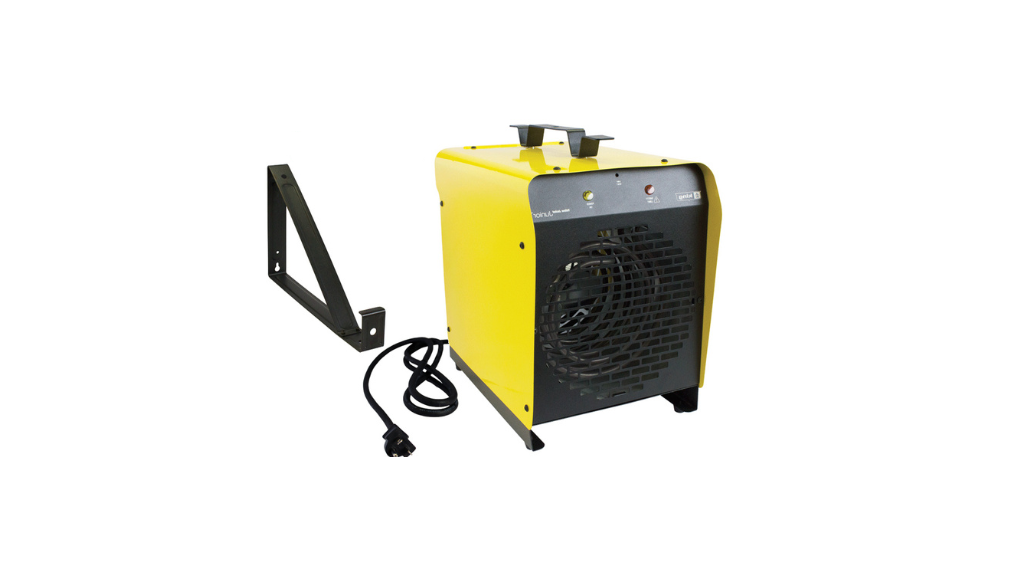Calentador Portátil de Garaje PSH2440TB (240V, 3750W), Calefactor de Taller Tipo "Yellow Jacket" con Termostato Incorporado, Soporte de Montaje Universal y Cable de 6 Pies
