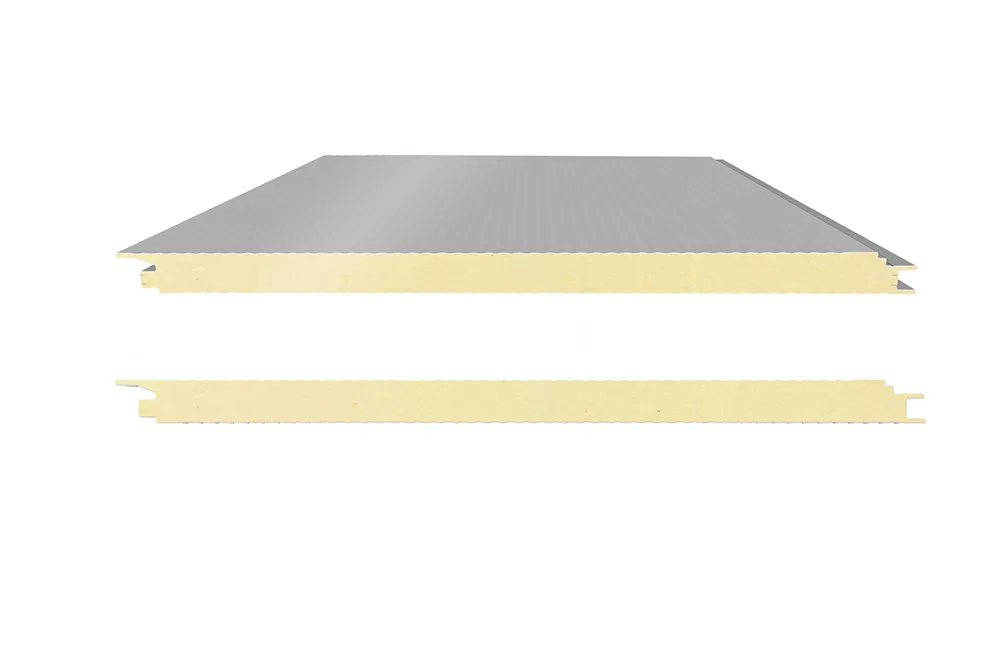Panel de Fachada SC‑PU de Poliuretano PIR, Panel Sándwich Aislante Térmico Ecológico sin Formaldehído, Acabado Metálico Decorativo para Muros Industriales y Comerciales
