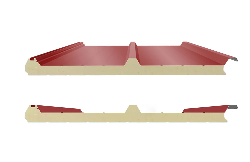 Panel de Cubierta SCR‑PU de Poliuretano PIR para Techos Metálicos, Panel Sándwich Aislante Térmico Impermeable, Alta Resistencia al Ruido, Corrosión y Carga Estructural