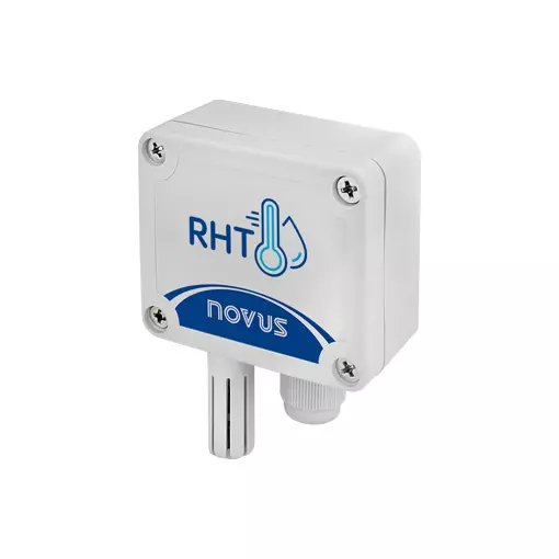 Novus RHT-WM – Transmisor de Temperatura y Humedad, Sensor de Pared para Climatización Industrial con Salida Analógica 4-20mA