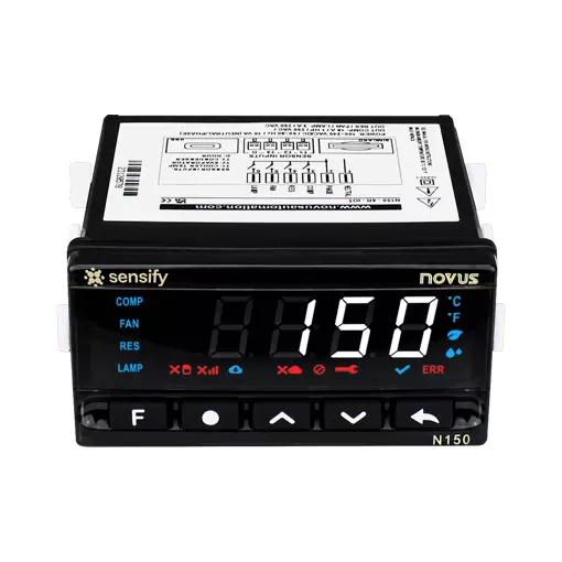 Novus N150 – Indicador Universal Pantalla Digital para Procesos Industriales con Entrada Universal y 2 Alarmas (48x48mm)