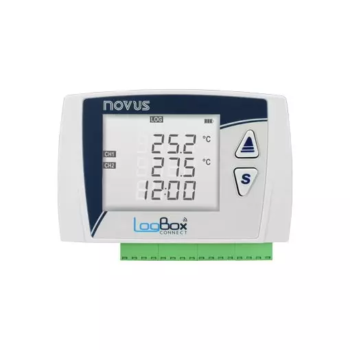 Novus LogBox Wi-Fi – Registrador de Datos IoT Wi-Fi Data Logger Inalámbrico con MQTT, Modbus TCP y 3 Entradas Universales