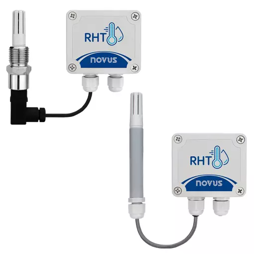 Novus RHT-P10/RHT-XS – Transmisores de Humedad y Temperatura para Aplicaciones Presurizadas o Espacios Reducidos