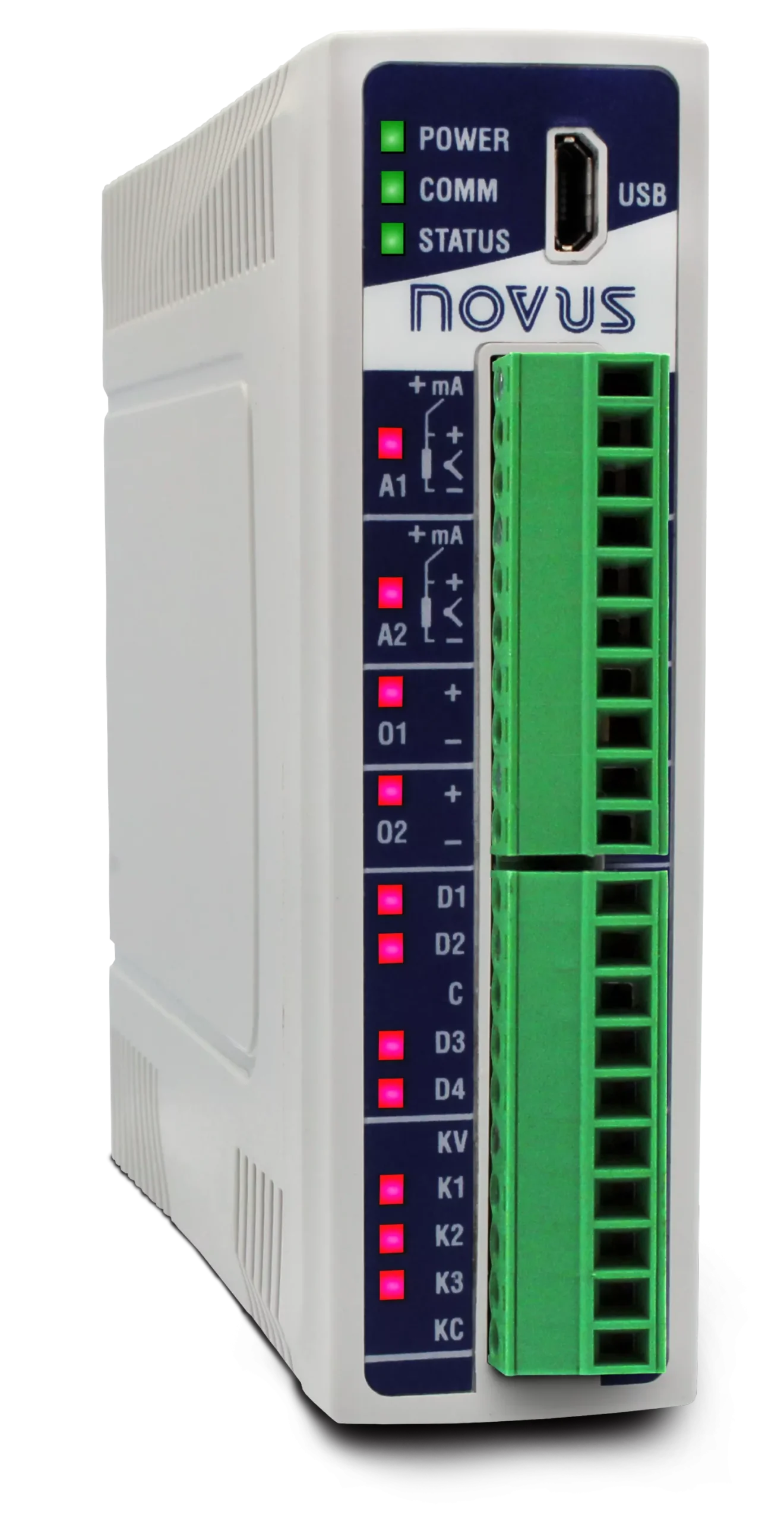 Novus DigiRail NXProg – Micro PLC Programable con I/O Integrado y Comunicación Ethernet