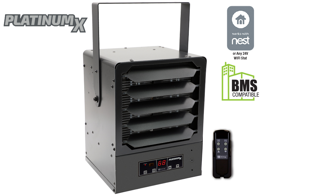 Modelo KBP PLATINUMX BMS King Electric Calentador Electrónico Industrial, Compatible con NEST y Sistemas BMS, Control Remoto
