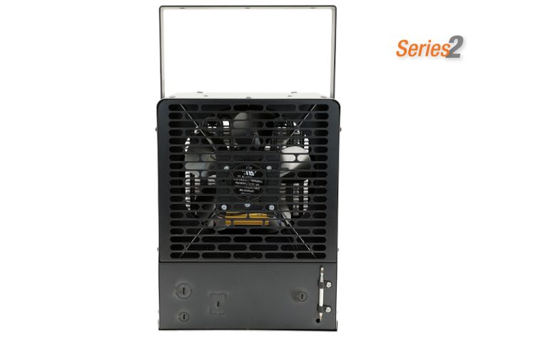 Modelo KBP Series 2 King Electric Calentador de Unidad Compacto Multivataje Pic-A-Watt, Termostato de Alta Precisión Integrado, Flujo de 385 CFM, Soporte Universal Pared/Techo