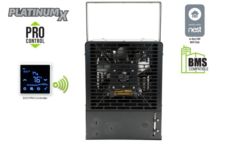 Modelo KBP PLATINUMX PRO King Electric Calentador de Unidad Comercial, Termostato Inalámbrico Programable 7 Días, Compatible con NEST y BMS, Zonas de Calor Inteligentes, Pic-A-Watt