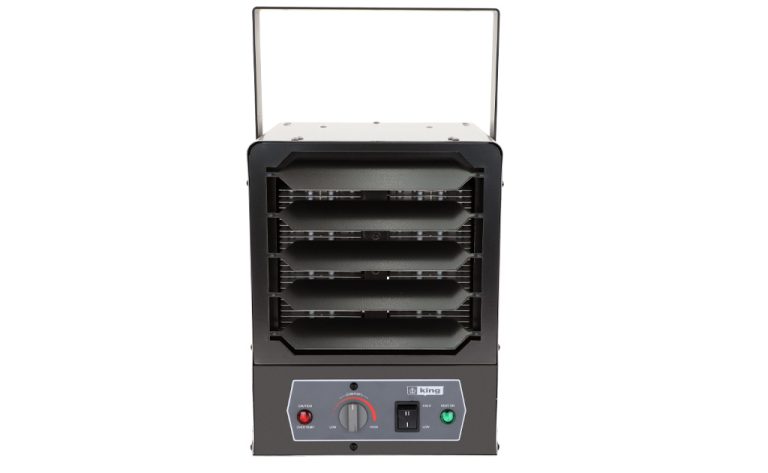 Modelo KBP-LHP Series King Electric Calentador de Unidad Compacto Multivataje con Interruptor Alto/Bajo, Luces Piloto, Termostato Integrado, Pic-A-Watt, Soporte de Pared/Techo