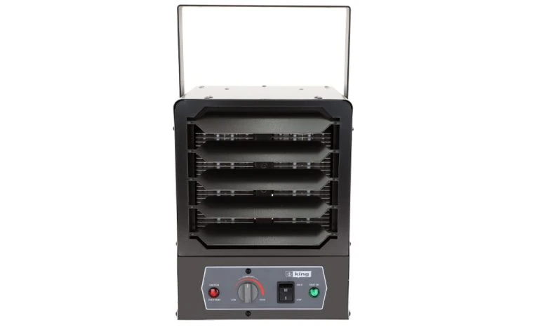 Modelo KBP-LHP Series King Electric Calentador de Unidad Compacto Multivataje con Interruptor Alto/Bajo, Luces Piloto, Termostato Integrado, Pic-A-Watt, Soporte de Pared/Techo