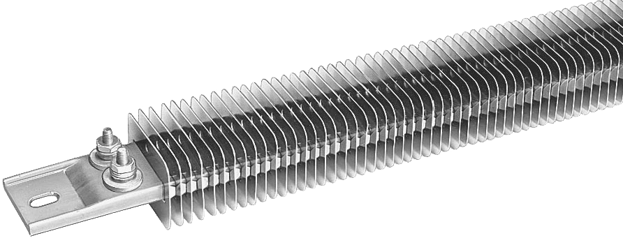 Calentador de Tira de Canal Aleteado MPI Morheat, Alta Disipación de Calor, Funda de Acero Inoxidable