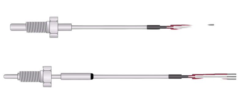 Termopar de Perno Roscado y Boquilla MPI Morheat, Configuraciones a Medida, Alta Temperatura