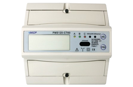 AKCP Power Monitor Sensor - Medidor de Energía Eléctrica Monofásico y Trifásico, Monitoreo de Voltaje y Factor de Potencia, Integración Modbus RS485 para Cálculos PUE en Centros de Datos