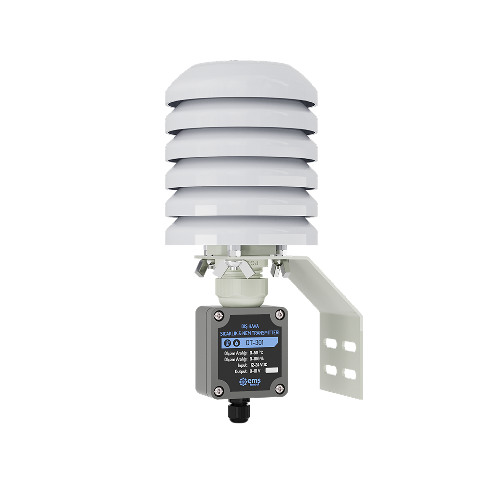 EMS DT-3XX Transmisor de Humedad y Temperatura Exterior IP65 con Protector de Radiación Solar