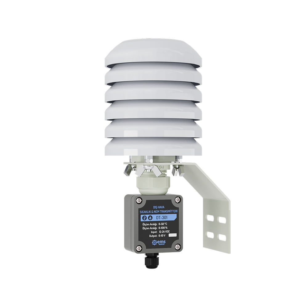 EMS DT-3XX Transmisor de Humedad y Temperatura Exterior IP65 con Protector de Radiación Solar