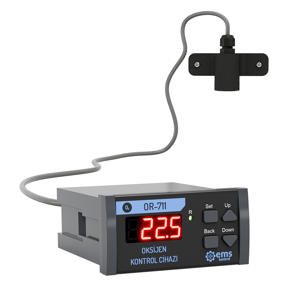 EMS OR-711 Controlador de Oxígeno (O₂) de Panel para Tableros de Seguridad