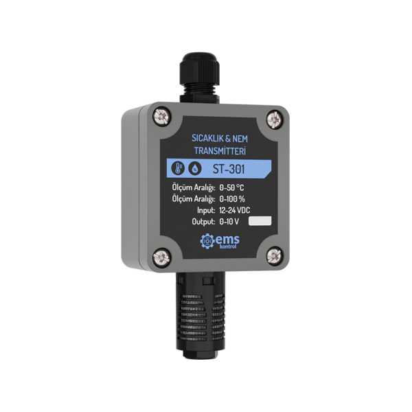 EMS ST-3XX Transmisor de Humedad Relativa y Temperatura de Pared (4-20mA / 0-10V / Modbus)