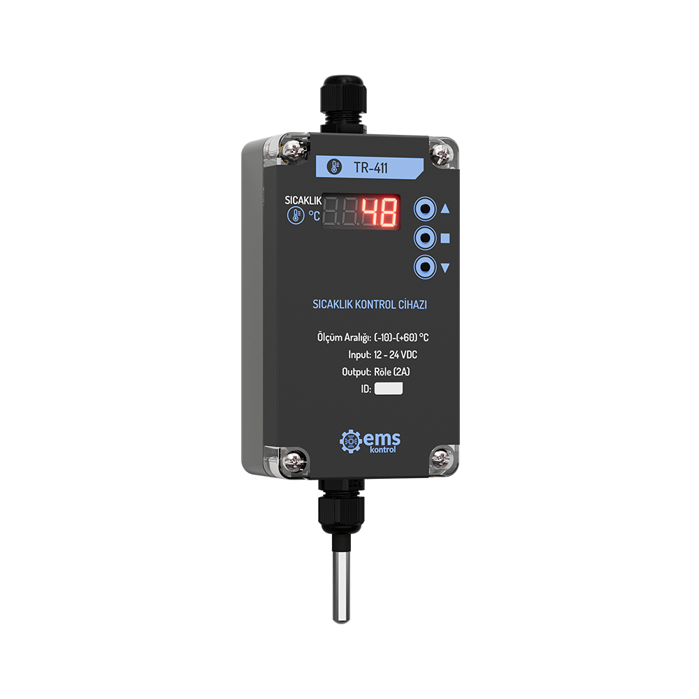 EMS TR-4XX Controlador / Termostato Digital de Temperatura para Montaje en Pared (Relé 5A + Buzzer)