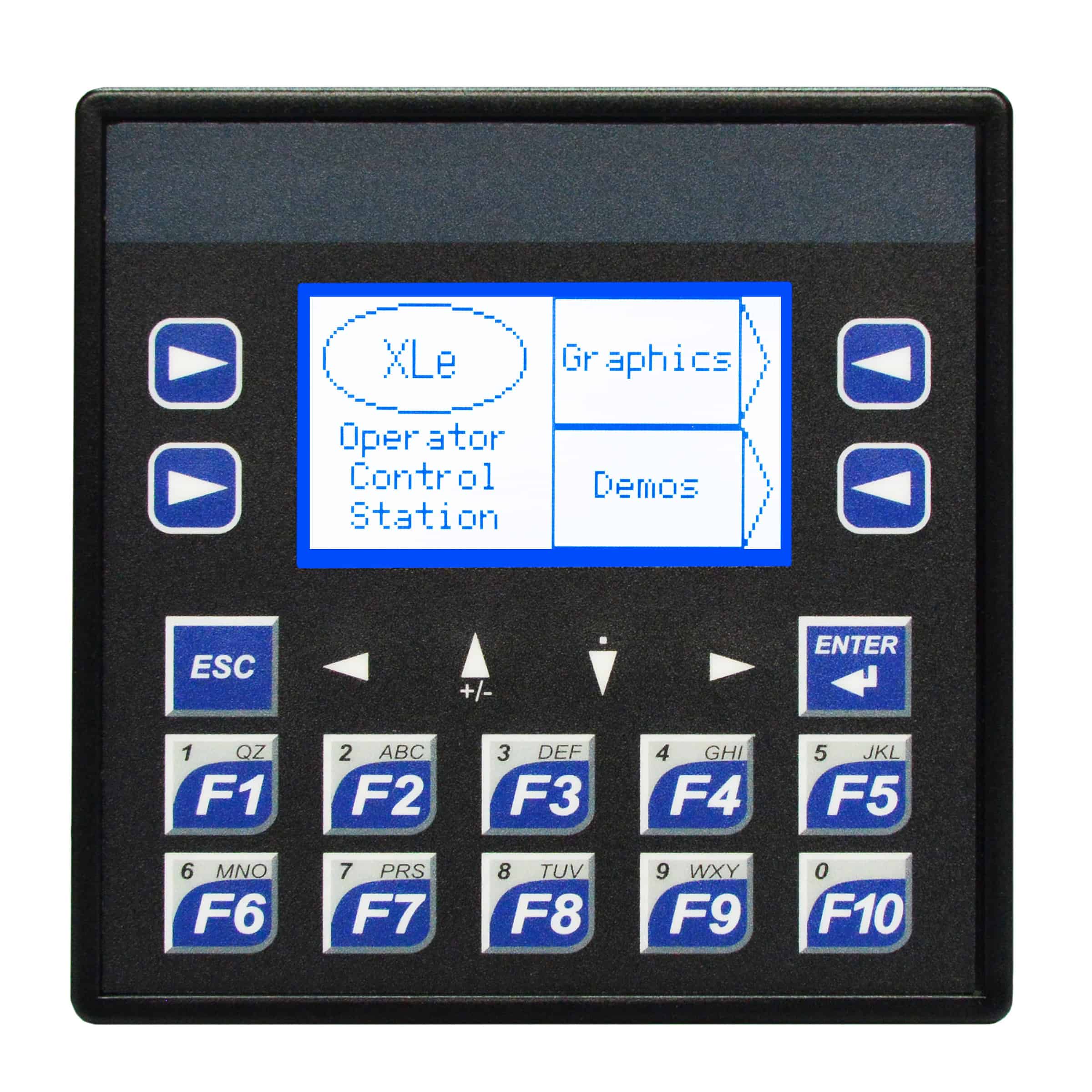 XLEe-frontal-controlnautas Controlador PLC + HMI Horner XLEe OCS (HE-XE) con Pantalla 2.2", Teclado Físico, Ethernet y E/S Configurables para Automatización Compacta - Imagen 1